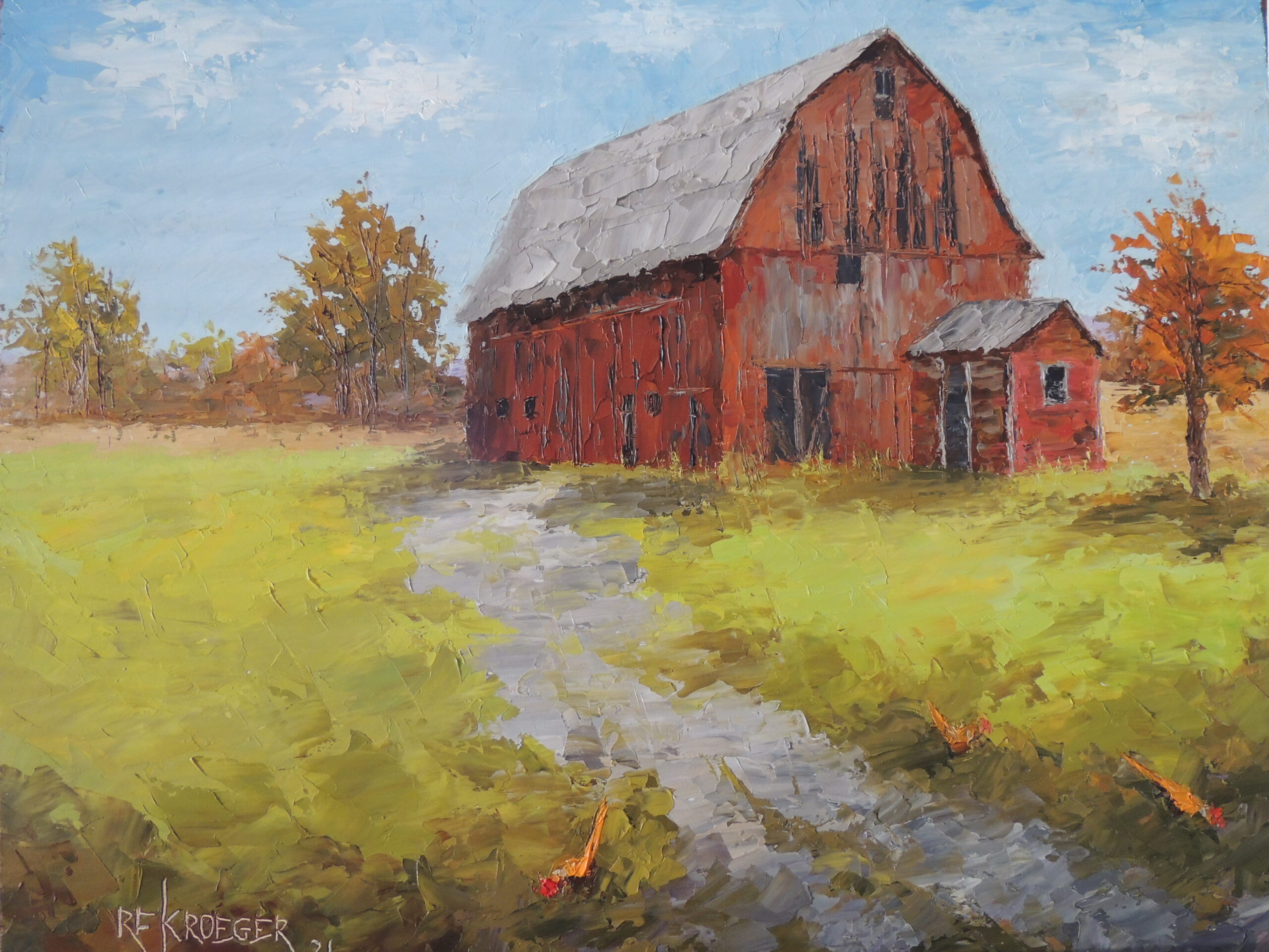 2023 painting 6 Grandmother’s Barn – Whitley County Ag Museum